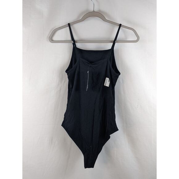 Bodysuit Spaghetti Strap Wild Fable Black S Sleeveless Casual Square Neck Layer - Picture 2 of 7